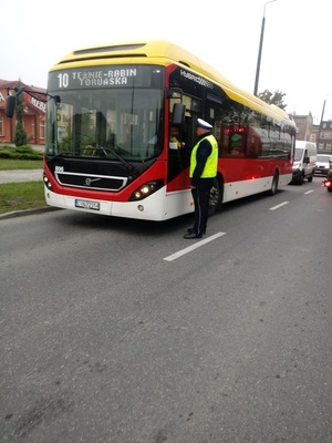 Kontrolowany był również prowadzący autobus miejski.